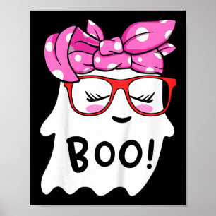 Girls Kleinkind Happy Halloween Geist mit Bandana  Poster