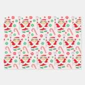 Girls Lacrosse Christmas Geschenkpapier Set (Vorderseite 3)