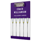 Girls Lacrosse Coach Klemmbrett (Links)