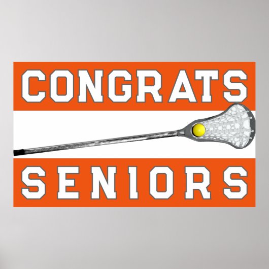 Girls Lacrosse Congrats Poster (Vorne)