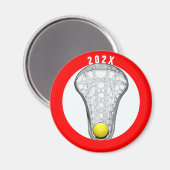 Girls Lacrosse Gifts Magnet (Vorderseite/Rückseite)