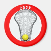 Girls Lacrosse Gifts Magnet (Vorne)