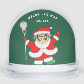 Girls Lacrosse Holiday Gift Schneekugeln (Vorderseite)
