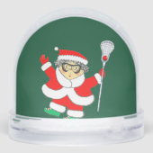Girls Lacrosse Holiday Gift Schneekugeln (Rückseite)