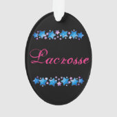 Girls Lacrosse Ornament (Rückseite)