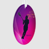Girls Lacrosse Ornament (Vorderseite)