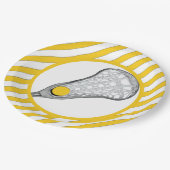 Girls Lacrosse Pappteller (Schrägansicht)