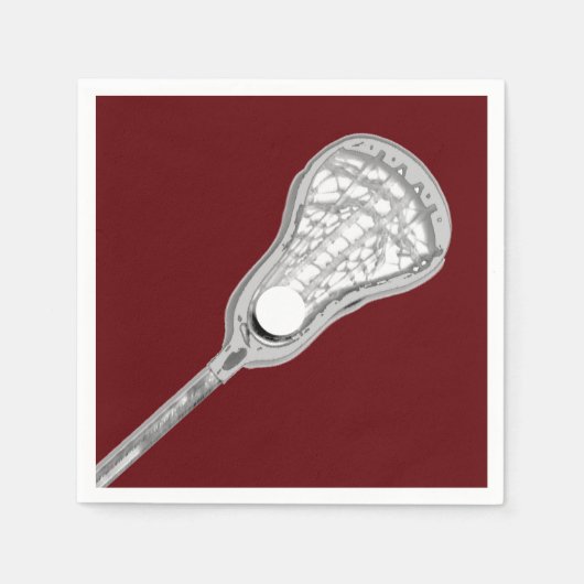 Girls Lacrosse Party Serviette (Vorderseite)