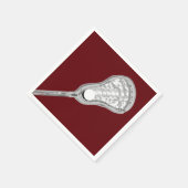 Girls Lacrosse Party Serviette (Ecke)