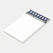 Girls Lacrosse Post-it Klebezettel (angewinkelt)