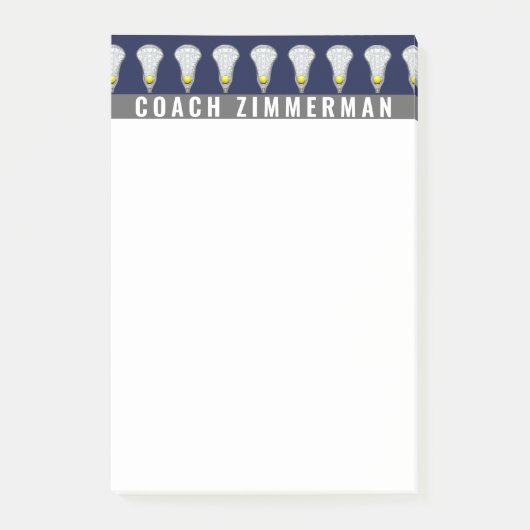 Girls Lacrosse Post-it Klebezettel (Vorderseite)