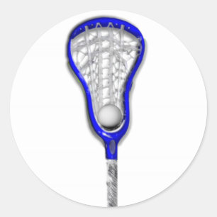Girls Lacrosse Runder Aufkleber