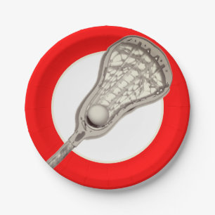 Girls Lacrosse Team Red Pappteller