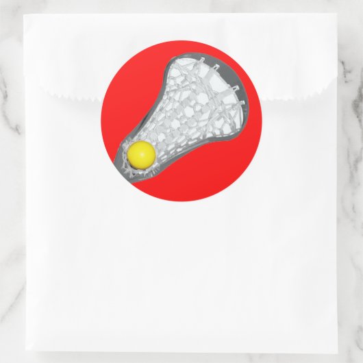 Girls Lacrosse Team Runder Aufkleber (Tasche)