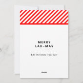 Girls Lacrosse Weihnachtskarten Feiertagskarte (Rückseite)