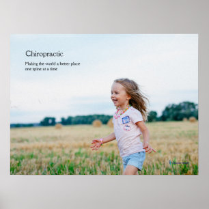 Girls laufen Chiropractic Poster