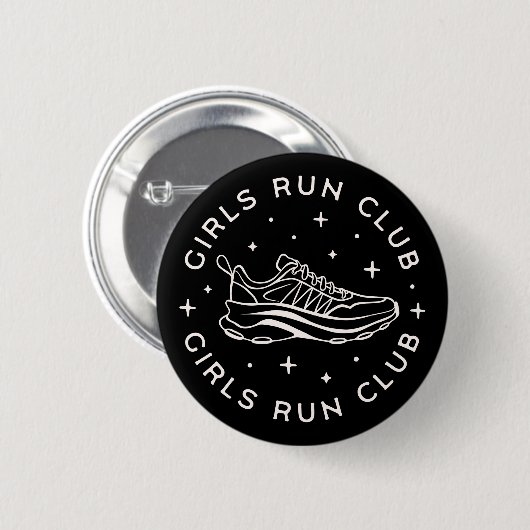 Girls laufen Club Squad Group Button (Vorne & Hinten)