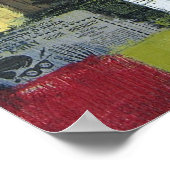 Girls Liebe Cosmos & Red Shoes von Dan Robertson Poster (Ecke)