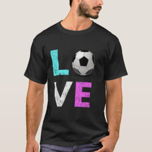 Girls Liebe Fußball Bester Spaß Geburtstagsgeschen T-Shirt