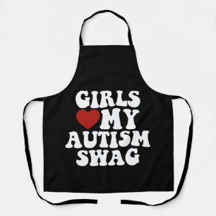 Girls Liebe Mein Autismus Swag Funny Autistic Boy  Schürze