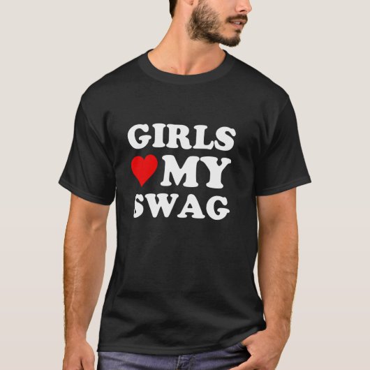 Girls Liebe Meine Schwänzchen Herz T-Shirt (Vorderseite)