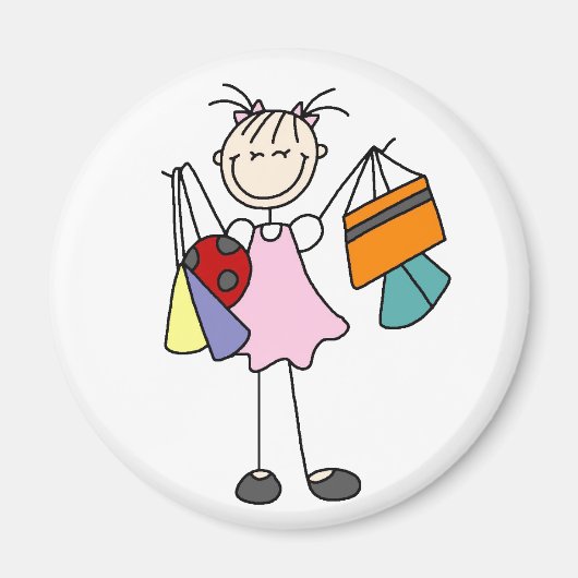 Girls Liebe Shopping Magnet (Vorne)