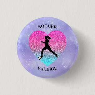 Girls Liebe Soccer Button
