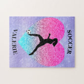 Girls Liebe Soccer Puzzle (Horizontal)