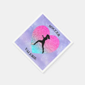 Girls Liebe Soccer Serviette (Ecke)
