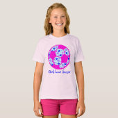 Girls Liebe Soccer T-Shirt (Vorne ganz)