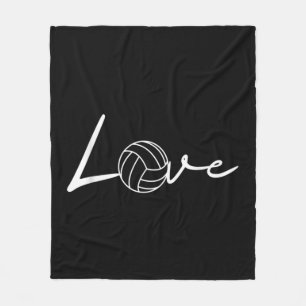 Girls Liebe Volleyball Player Geschenk Grafik Fleecedecke