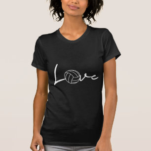 Girls Liebe Volleyball Player Geschenk Grafik T-Shirt