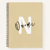 Girls’ Light Beige "Naomi" Notebook – Spiral Notizblock (Vorderseite)
