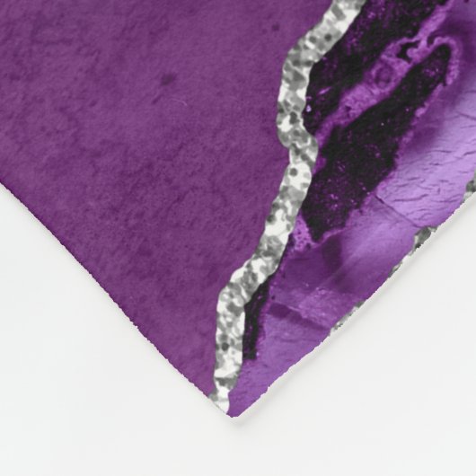 Girls Lila Glitzer Gymnastik Tanz oder Beifall Fleecedecke (Ecke)