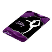 Girls Lila Glitzer Gymnastik Tanz oder Beifall Magnet (Linke Seite)