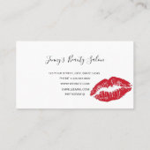 Girls Lipstick Visitenkarte (Rückseite)