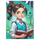 Girls Love Science! Klemmbrett (Rückseite)