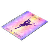 Girls Love to Dance Ballerina Notizblock (Linke Seite)