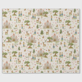 Girls Magic Fairytale Princess Kindergeburtstag Geschenkpapier (Flach)