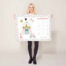 Girls Magical Princess Burg Monthly Meilenstein