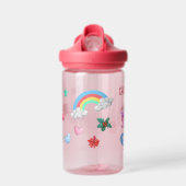 Girls Magical Unicorn Weihnachten Kinder Personali Trinkflasche (Vorne)