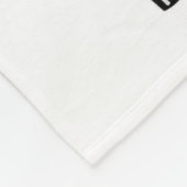 Girls Mit Monogramm Foto Unicorn Fleece Blanket (Ecke)