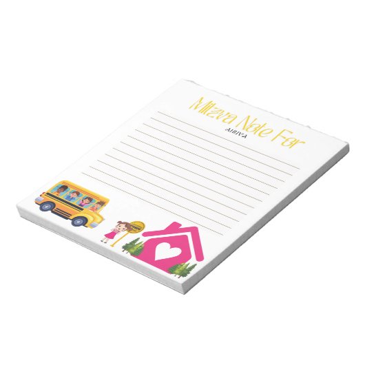 Girls Mitzva Note Notizblock (Rotiert)