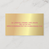 Girls modern Beruflich, schwarz, Lipstick Visitenkarte (Rückseite)