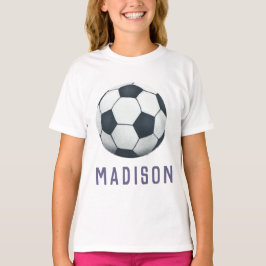 Girls Modern Soccer Jersey Nummer Sports T-Shirt