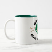 Girls n' Baseball 11 oz Zwei-Tone-Tasse Zweifarbige Tasse (Links)