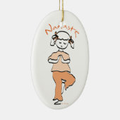 Girls Namaste Yoga Keramikornament (Rechts)