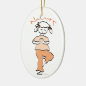 Girls Namaste Yoga Keramikornament (Links)