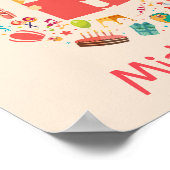 Girl's name poster Schlafzimmer Wandkunst mit Büch (Ecke)