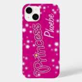 Girls named princess star graphic pink Case-Mate iPhone hülle (Rückseite)